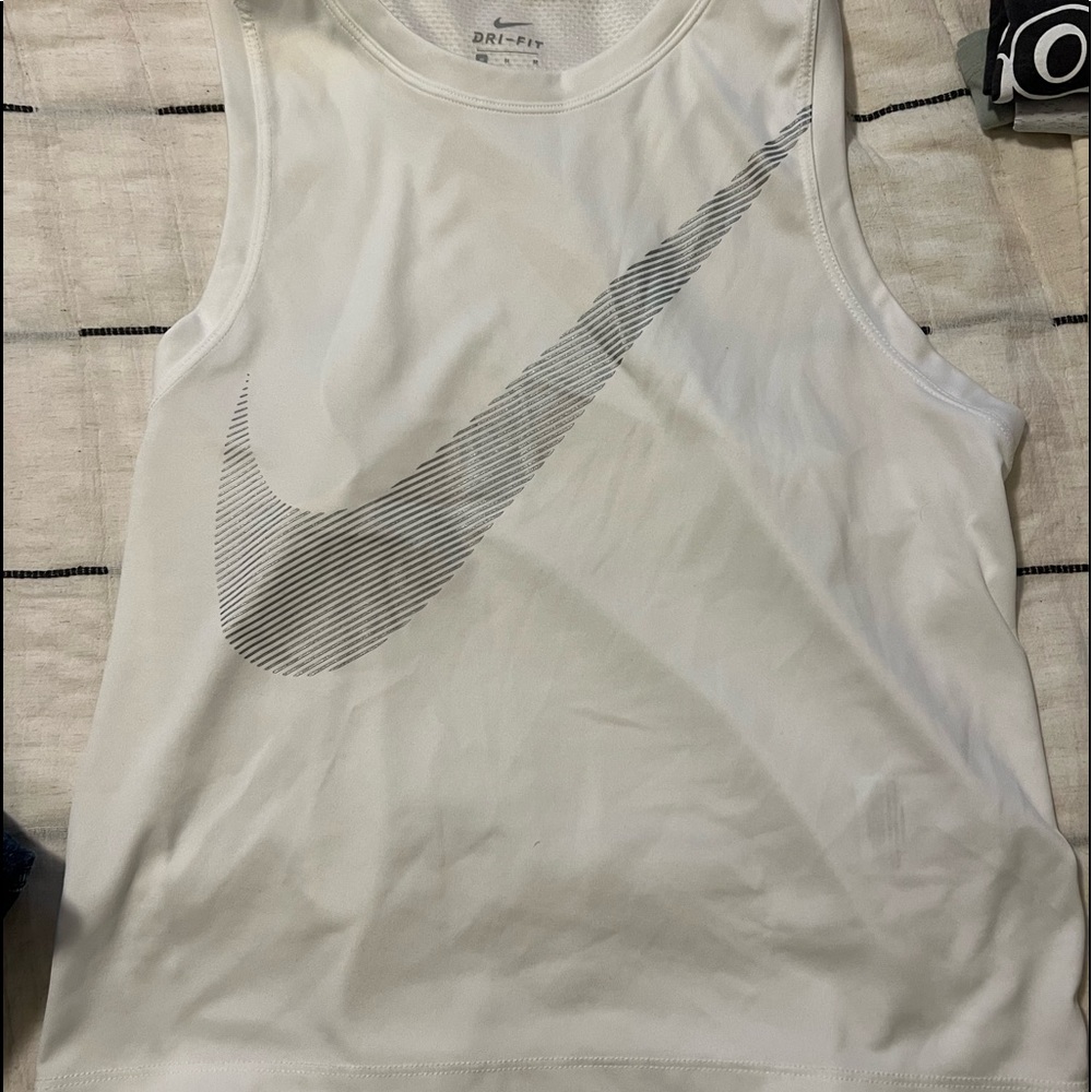White Nike Running Tee
